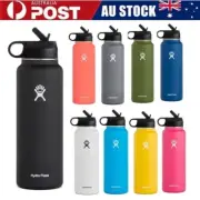 32oz 946ml Hydro Flask Water Bottle Stainless Steel Wide Mouth With Straw Lid