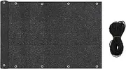 Balcony Privacy Screen Cover WorthPlanet 3 x 16.4 ft Weather-Resistant Balcony Shield Windscreen Cover Mesh Sun Shade UV Protection for Porch Deck Terrace Patio Backyard Railing W200004
