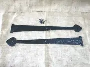 2 Garage Door Decorative Hardware Dummy Hinges 16" Long Gate Decorative Iron