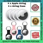 Brand New Apple AirTag 4 Pack Plus Apple AirTag Case 4 Pack - FREE SHIPPING AU