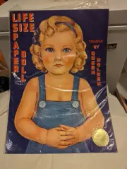 1992 Vintage (1936 Replica) Life Size Paper Doll Queen Holden Original Whitman