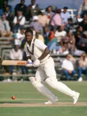Richie Richardson batting for West Indies during a tour match bet - Old Photo 1
