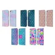 HEAD CASE DESIGNS MERMAID SCALES LEATHER BOOK CASE FOR APPLE iPOD TOUCH MP3