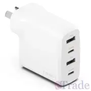 Cygnett PowerPlus 45W Multi Port Wall Charger - 4 Port - USB A & USB C