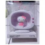 三麗鷗 聯名款 HELLO KITTY 電視機造型創意小夜燈桌燈（全新）