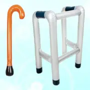 2pcs Inflatable Novelty Party Props Party Zimmer Frame Blow Up Walking Stick