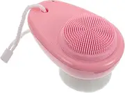 minkissy Silicone Facial Scrubber for Men Face Cleanser Brush Portable Manual Face Brush
