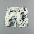 Calia Shorts Womens XL Black White Tie Dye Energize High Rise Bike Athletic NEW