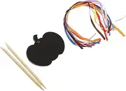 8 Sets Halloween Scratch Pumpkins Paper Scratch Off Art Halloween Window Stickers Hangers Tape Scraping Cartoon Cards Door Decorations Scratch Paintings Black Wood