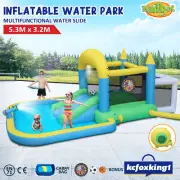 Inflatable Water Slide Outdoor Kids Jumping Splash Castle Water Park 5.3x3.2m