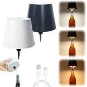 2 Packs Wireless Bottle Lamp, Portable LED Wireless Bottle Lamp with 3 Modes ...