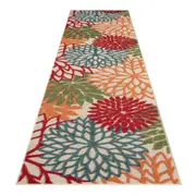 Monaco Forest Red Runner Rug