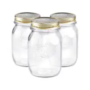 Quattro Stagioni Glass Storage Jars - 500ml - Pack of 3