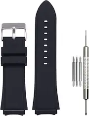 [WRISTARMOR] 45MM Silicone Rubber Watch Band Compatible With GUESS W0247G3 W0040G3 W0040G7 Men Women Sport Waterproof Strap