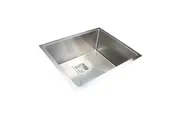 550x455mm Handmade 1.5mm Stainless Steel Undermount / Topmount Kitchen Sink with Square Waste