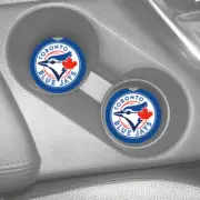 TORONTO BLUE JAYS RUBBER CAR COASTERS SET (2) MLB