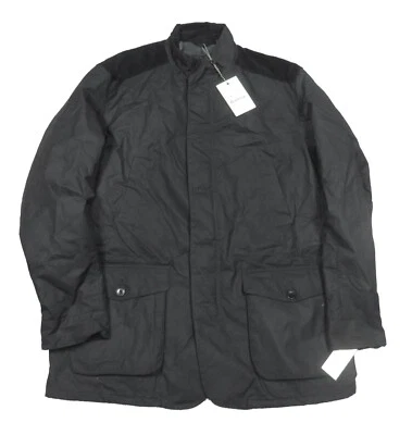 Barbour Men's Black Kyle Wax Cotton Jacket $449