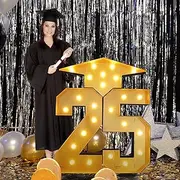 Graduation Decorations 2025 Party Numbers - 4.5FT Graduation Decorations Class of 2025 (Black&Gold)