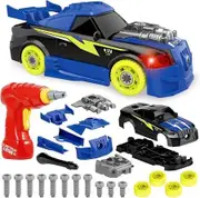 Interactive Take Apart Race Car - Educational Building Toy with Electric Screwdriver for Fine Motor Skills