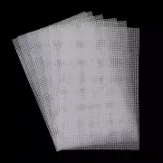 Wexpw 6 Pieces Plastic Mesh Canvas Sheets, Clear Plastic Canvas Sheets for Em...