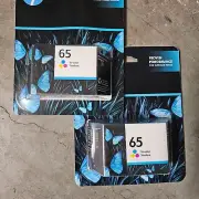 NEW GENUINE HP 65 Ink - Color - Pack of 2