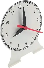 INOOMP Teaching Clock Model for Bright Display Clock for Early Education for Classroom Learning and Fun Telling Activities