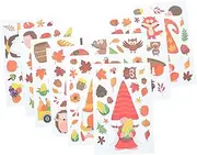 GETAJGHSD Stained Out Stickers Thanksgiving Wall Decal Adorable PVC Wall Decal for Boys and Girls Room