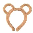 Plush Headband Round Mouse Bear Ears Design Barrettes Hair Hoop for Women