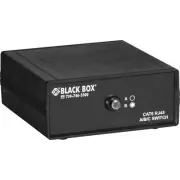 Black Box RJ45 2-to-1 CAT6 Ethernet 10G Manual Desktop Switch - 3 Ports - 10