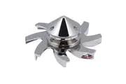 Tuff Stuff Chrome Alternator Fan & Pulley Steel Single Groove V With Aluminium Fan