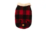 Lumberjack 25 Red Size 5 45 to 46cm Long Dog Jacket Coat by Fuzzyard