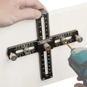 72186 Cabinet Hardware Jig for Knobs, Handles & Pulls - Adjustable Drill Guid...