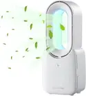 Desk Fan,Portable Bladeless Fan 11.8 Inch Small Personal Cooling Fan with 5 Colo