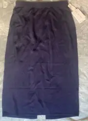 St. John Basics By Marie Gray Women’s Pull On Pencil Skirt Sz 16 Navy Blue NWT!
