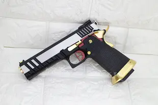 台南 武星級 AW CUSTOM HI-CAPA 5.1 瓦斯槍 黑銀金 ( BB槍BB彈短槍模型槍CS射擊夜市吃雞we