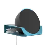 Echo Pop Wall Mount, Sturdy Aluminum Speaker Stand, Easy Installation, Teal