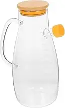 Glass Oil Dispenser Bottle with Spout Kitchen Vinegar and Olive Oil Storage Container Measuring Jar for Home Cooking and Dressing Leakproof Glass Oil Jar