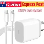 20W USB Type-C Wall Adapter Fast Charger PD Power For iPhone 16 15 14 13 12 Pro