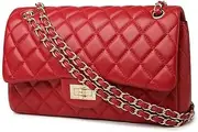 [Generic] Fashion Trendy Ladies Side Bags Small Chain Leather Fabric Women Purse Handbags Shoulder Bags