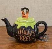 Arlington Design Witches Brew Cauldron Halloween Ceramic Teapot, Rare - READ