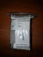 Cat.5e 102006WT Unshielded Inline Coupler Junction Box Dual Type IDC White