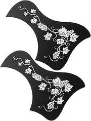 JOINPAYA 2pcs Guitar Pickguards for Acoustic Classical Guitars Decorative PVC Impact Protection Plate Easy to Install Durable Design for Personalizing Your Instrument