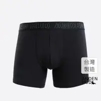 在飛比找momo購物網優惠-【Anden Hud】男款_品牌日常．長版腰帶平口內褲(黑-