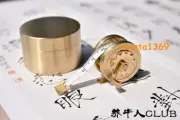 NEW EDC Brass Pocket Tape Measure Mini Manual Reel Retro flywheel Sewing Tool