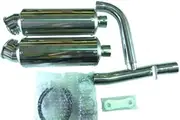 dBs XG250-DB2-A1 Oval Twin Slip-on Scarf with Link XG250 TRICKER (08-14)