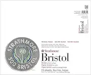 Strathmore 500 Series Bristol, 2-Ply Vellum Surface, 14"x17" Tape Bound, 15 Sheets