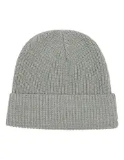 [Oxford] Crawley Rib Knit Beanie in Silver Grey