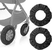 Baby Stroller Wheel Cover - Noise Reducing & Anti-Scratch Cart Wheel Tire Protectors Accessories, 2 Pcs (S)