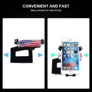 Dashboard Mobile Holder For Mitsubishi Pajero 2010-22 US Flag Style Phone Stand