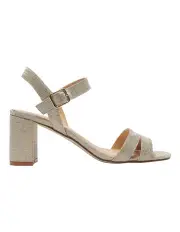 [Easy Steps] Unity Sandals in Soft Gold Fabric